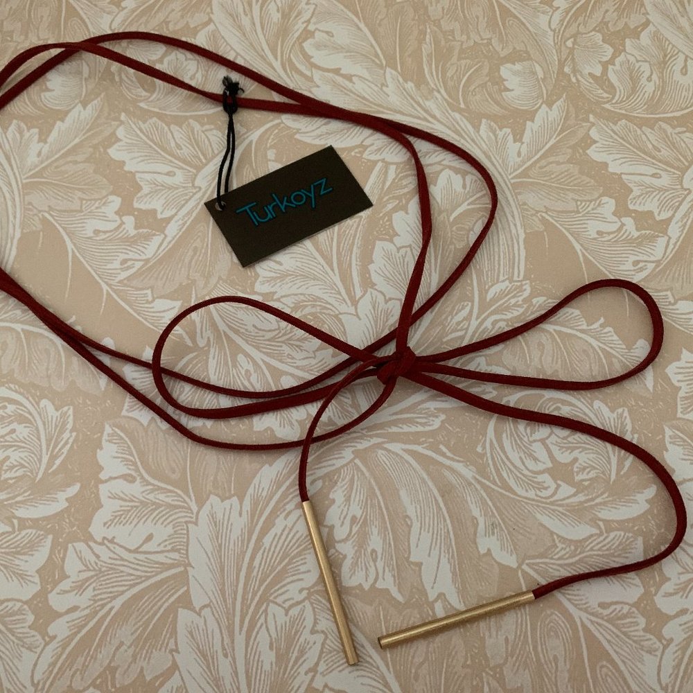 Turkoyz Suede Wrap Necklace